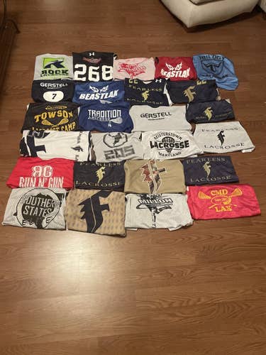 lot of 25 lacrosse pinnies