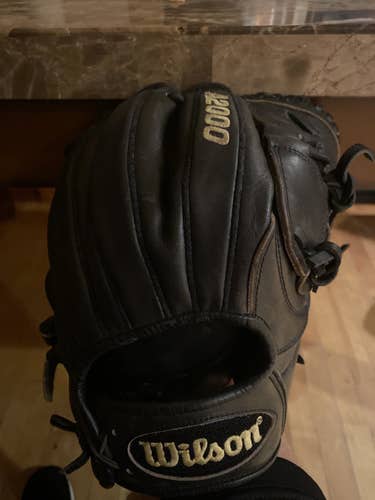 Black High School/College Pitcher's 11.75" A2000 Baseball Glove
