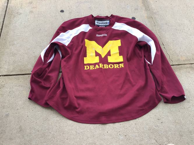 University of Michigan Dearborn Reebok Practice Jersey Maroon XL #B