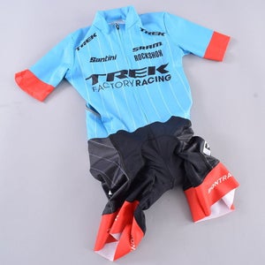 Santini Short Sleeve CX Skinsuit Women's XS Trek Factory Racing Pro Cycling