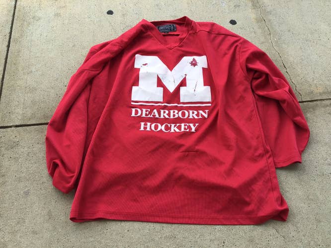 University of Michigan Dearborn Harrow Red Practice Jersey XL #A