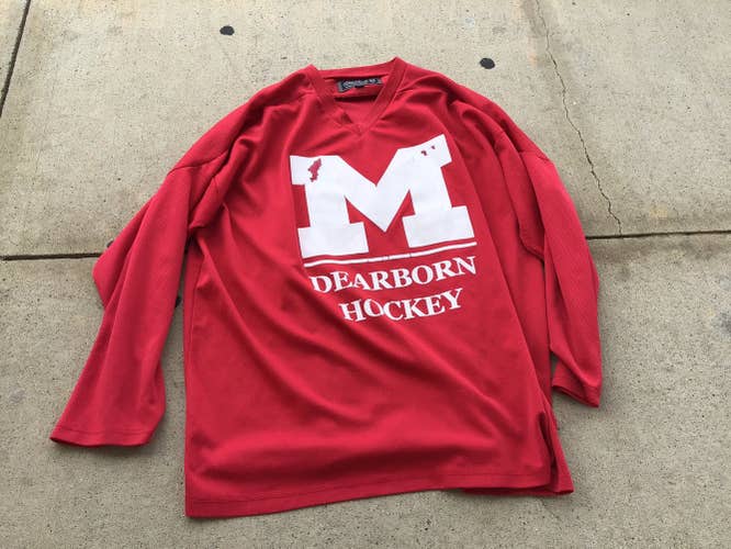 University of Michigan Dearborn Harrow Red Practice Jersey XL #B