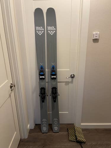 LIKE NEW 2020 Black Crows Ferox Freebird 186 Freeride Touring Ski w/ SHIFT MNC 13 & Pelis Skins