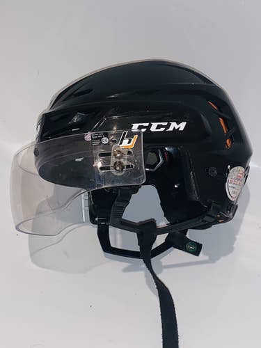Black Used Medium CCM Tacks 710 Helmet