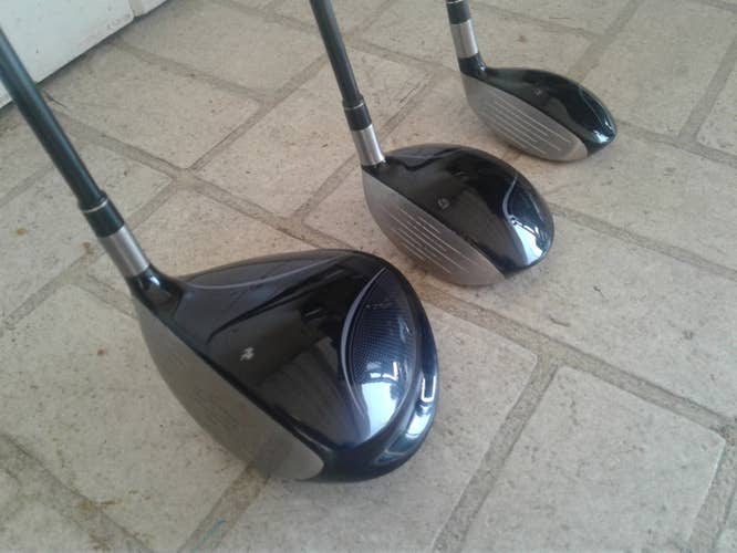 Used Men's TaylorMade LH Burner Driver Regular Flex 10.5 Loft with 3W and Rescue Hybrid (22*)