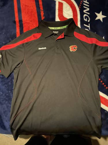 Large Calgary Flames Polo