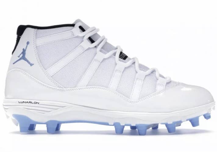 NEW Air Jordan 11 Retro TD 'Columbia' Football Cleats AO1561-117 Mens Size 17