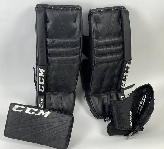 Black Used Junior 26" CCM CCM E 4.5 Dual Lite Tech Goalie Leg Pads