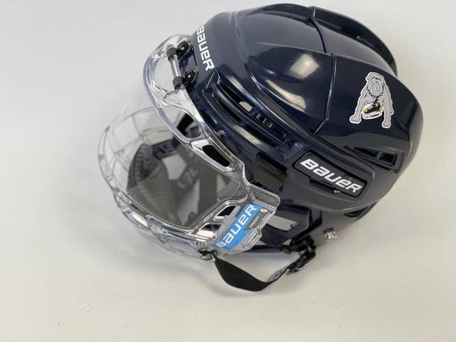 Blue Used Youth Bauer Prodigy Helmet with Full Face Shield