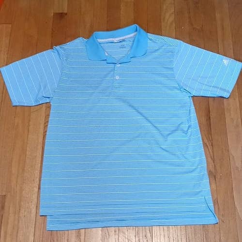 ADIDAS CLIMALITE GOLF SHIRT POLO MENS L MOISTURE WICKING