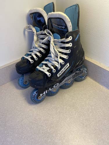 Junior Used Bauer RSX Inline Skates Regular Width Size 1