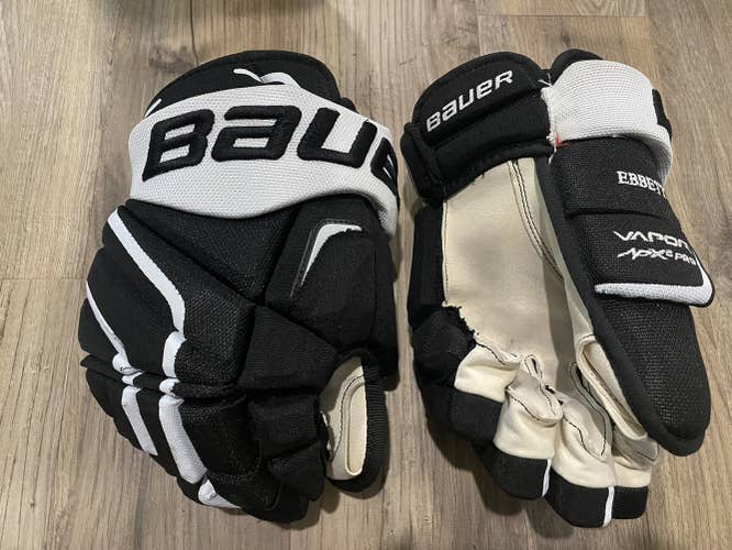Bauer Apx2 pro stock gloves pittsburgh penguins retro color nhl