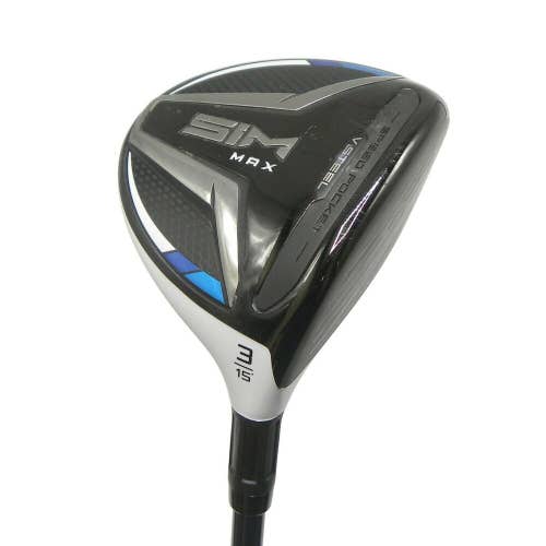 TaylorMade Sim Max 3-Wood 15* Ventus Blue 6S Stiff Flex Graphite RH