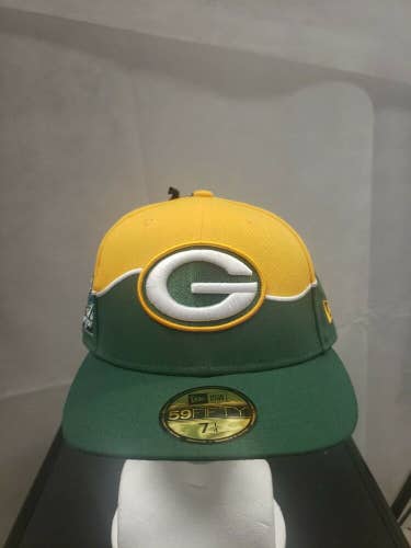 NWT Green Bay Packers New Era 59fifty 2019 NFL Draft Hat 7 1/4