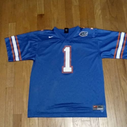 NIKE FLORIDA GATORS FOOTBALL JERSEY YOUTH XL LOOKS NEW!!