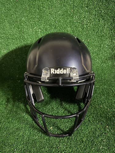 Used Adult Large - Riddell Speed Football Helmet - Dark Navy Blue