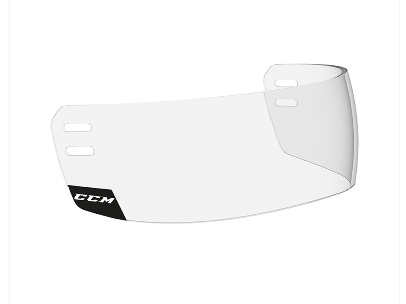 New CCM VR31 Pro Straight Short Cut Hockey Visor Clear Straight 2.75” with Hardware shield