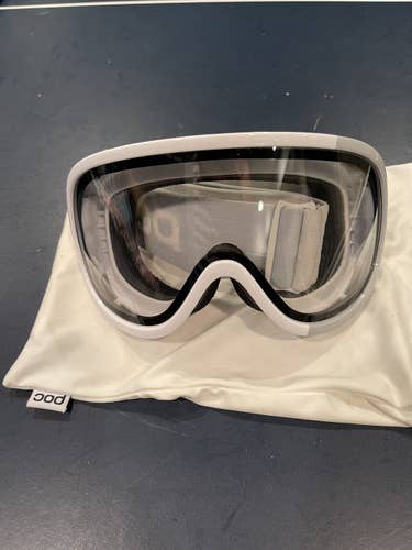 White Unisex POC Large Comp + Ski Goggles