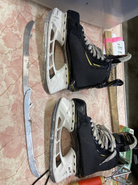 2s pro skates with shot blockers size 6 with extra used set of steel