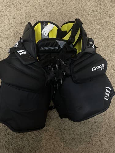 Black Used XL Warrior Ritual X2 Hockey Goalie Pants