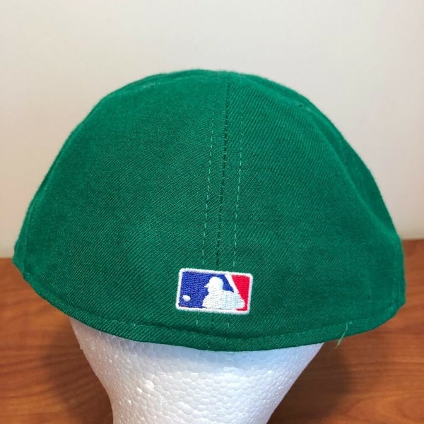 Boston Red Sox Hat Baseball Cap Fitted 7 1/2 New Era Vintage Retro MLB Green  B