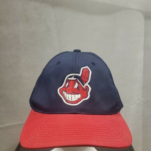 Vintage Cleveland Indians Chief Wahoo Grosscap Snapback Hat MLB