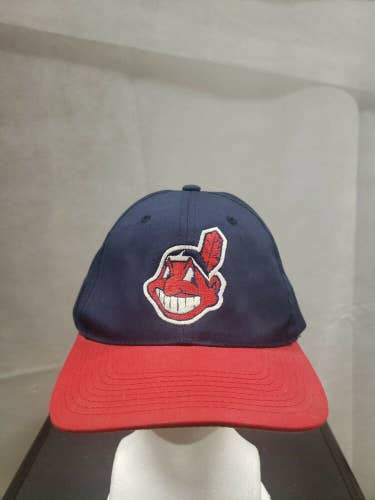 Vintage Cleveland Indians Chief Wahoo Grosscap Snapback Hat MLB