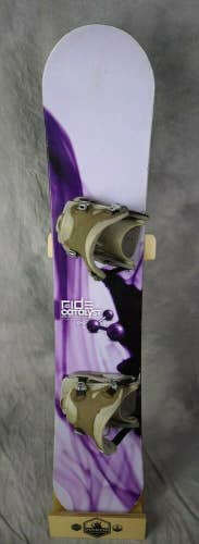 RIDE CATALYST WOMEN SNOWBOARD SIZE 143 CM WITH MEDIUM FLOW BINDINGS