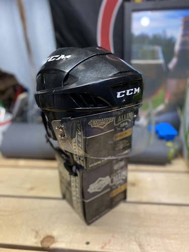 Black Used Large CCM  FL40 Helmet W/ Shield