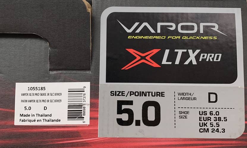 Bauer Vapor LTX pro used 5 times in mint condition