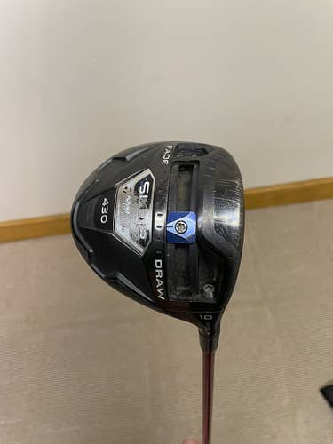 Taylormade SLDR 430 Tour Preferred Right Handed Stiff Flex 10 Loft SLDR 430 Driver