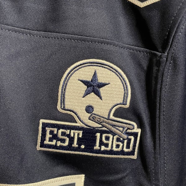 Dallas Cowboys White Gold Jersey EST 1960 Patch - All Stitched