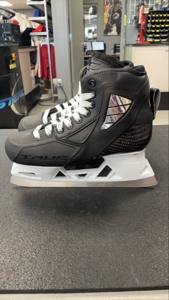 Senior New 2-Piece True Goalie Skates Regular Width Pro Stock Size 8