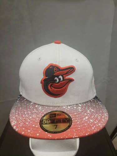 Baltimore Orioles New Era 59fifty 7 Splatter Paint Brim MLB