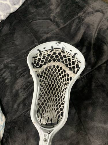 White New Attack & Midfield STX Strung Surgeon 700 Head