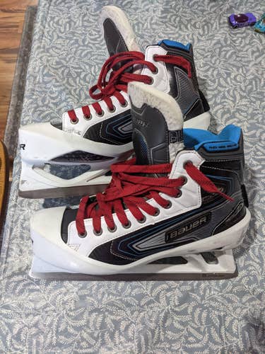 Senior Used Bauer Reactor 9000 Goalie Skates Size 10 EE