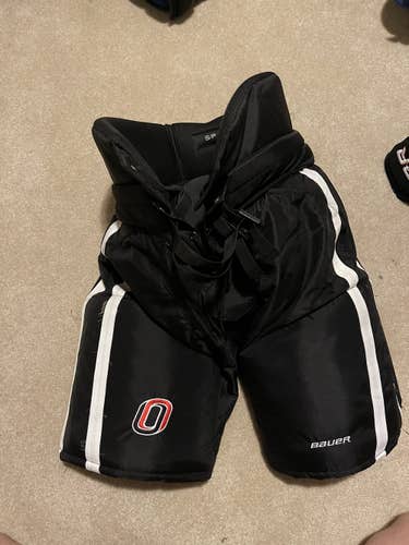 LIKE NEW Bauer Small Pro Stock University Of Nebraska Omaha Pants