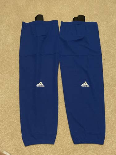 NEW Adidas Large Royal Blue Hockey Practice Socks