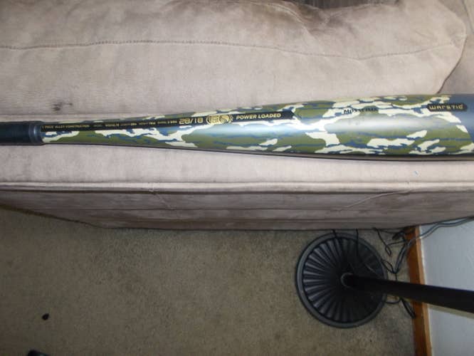 Used USSSA Certified Warstic Hawk2 Mossy Oak Bat (-10) 18 oz 28"
