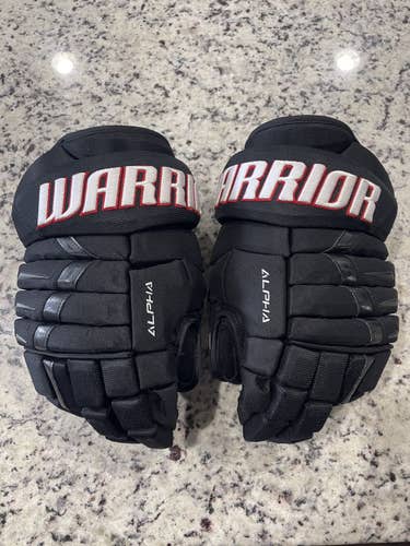 Black Senior Warrior 14" Alpha Pro Gloves