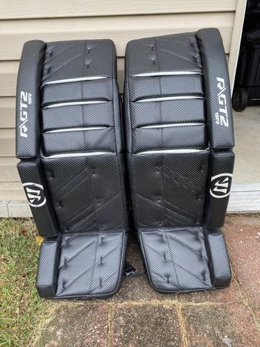Black Senior 33-1.5" Warrior  Ritual GT2 Goalie Leg Pads
