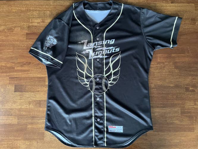 Game worn Lansing Lugnuts jersey