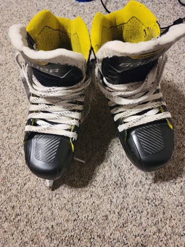 Senior Used Bauer Supreme 3s Hockey Goalie Skates Size 6.5 D
