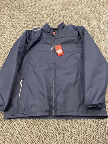 CCM 2XL NAVY Team Midweight jacket