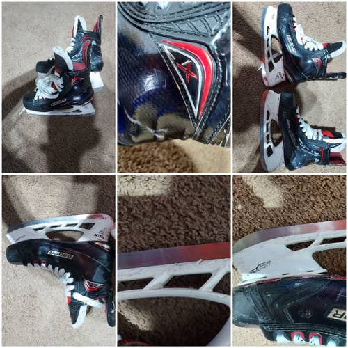 Senior Used Bauer Vapor 1X Hockey Skates Regular Width Pro Stock Size 8