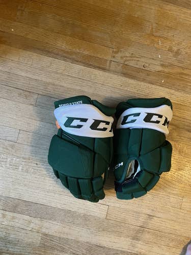 Green Senior CCM 14" Tacks 4 Roll Pro Gloves