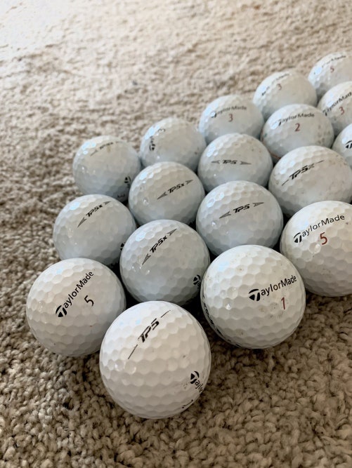 12 Used TaylorMade TP5 / TP5x Golf Balls