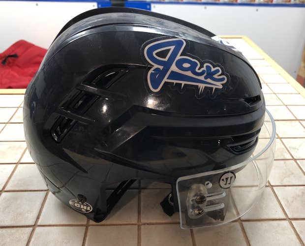 Jacksonville Icemen Warrior Pro Stock Alpha One Pro Helmet Size Medium ECHL