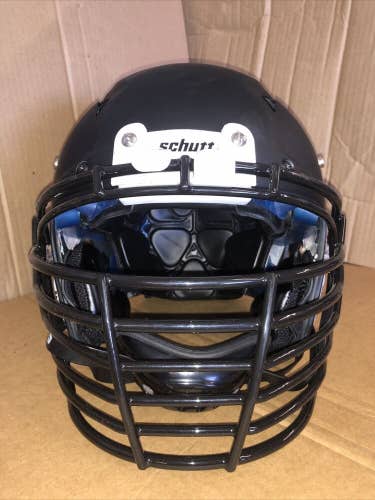 USED SCHUTT Z-10 ADULT FOOTBALL HELMET - LARGE - FLAT BLACK