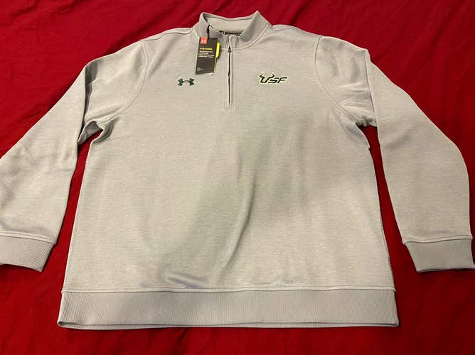 NCAA USF Bulls 1/4 Zip UA Pullover * NEW NWT